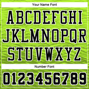 Custom Neon Green Black-White Round Neck Sublimation Basketball Suit Jersey