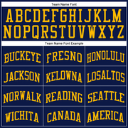Custom Navy Gold-Royal Authentic Throwback Basketball Jersey