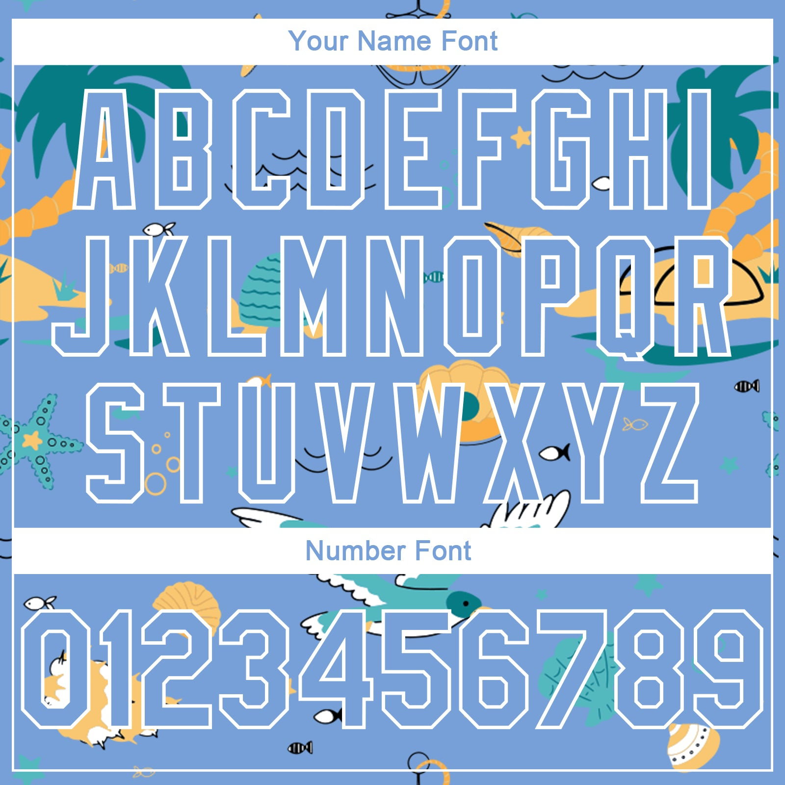 Custom Light Blue White 3D Pattern Hawaii Beach Palm Trees Authentic Basketball Jersey