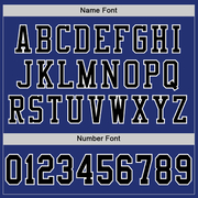 Custom Royal Black-White Mesh Authentic Football Jersey