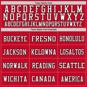 Custom Red Black-White Mesh Authentic Football Jersey