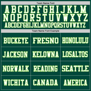 Custom Green Neon Green-White Mesh Authentic Football Jersey