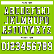 Custom Neon Green White-Black Mesh Authentic Football Jersey