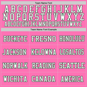 Custom Pink Green-White Mesh Authentic Football Jersey