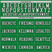 Custom Grass Green White-Black Mesh Authentic Throwback Football Jersey