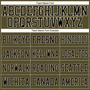 Custom Olive Cream-Black Mesh Authentic Salute To Service Football Jersey