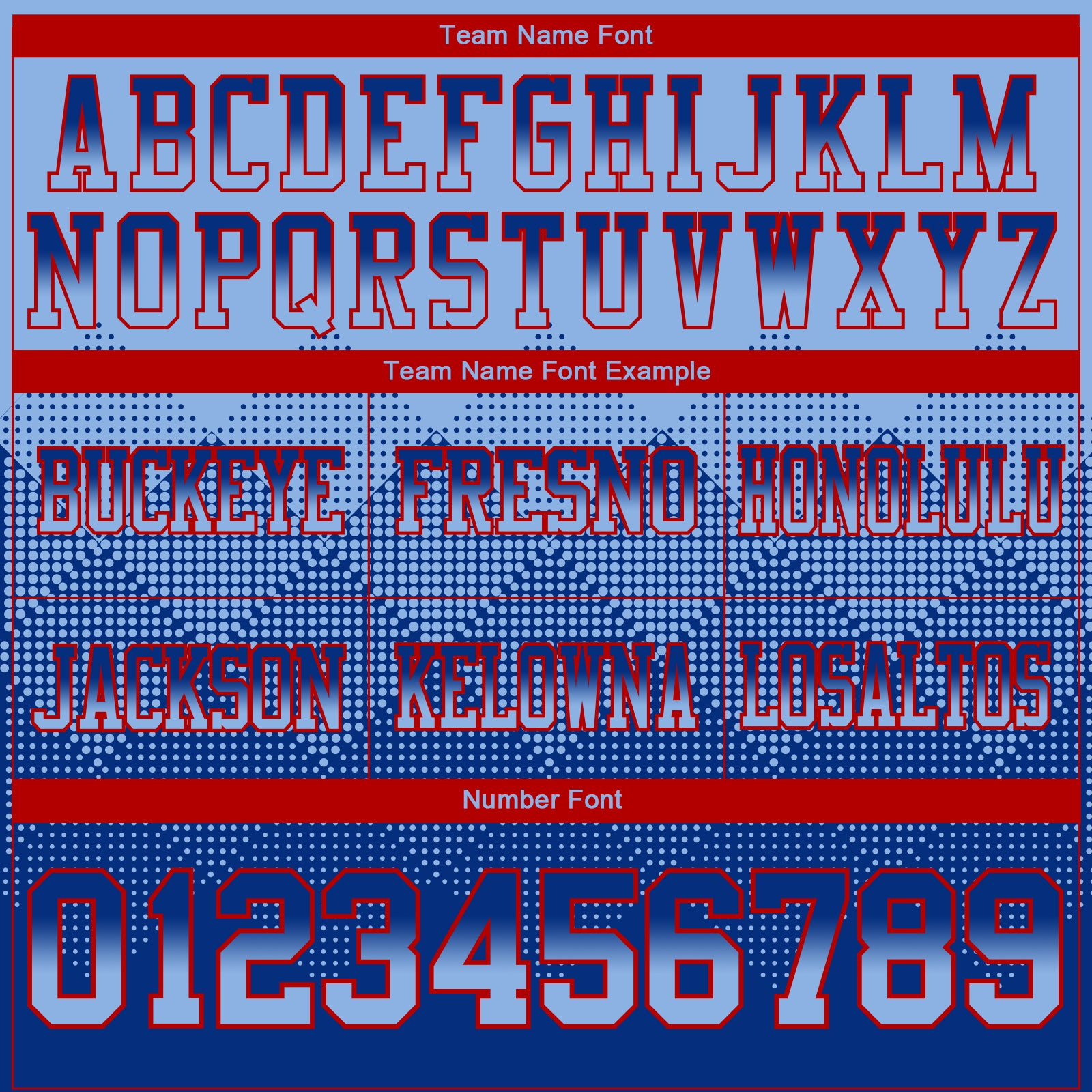 Custom Light Blue Royal-Red Mesh Authentic Gradient Square Shape Flag Football Jersey