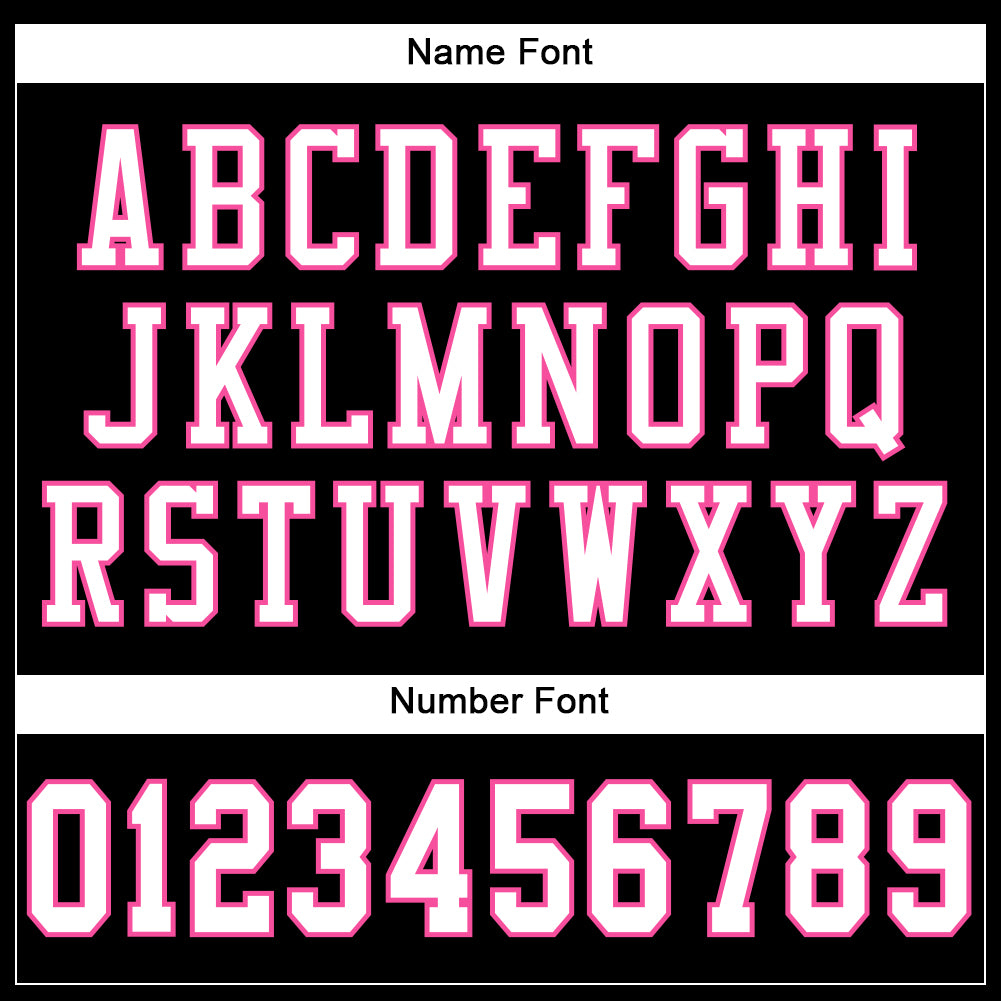 Custom Black White-Pink Mesh Authentic Football Jersey