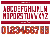 Custom Gray Red-Orange Mesh Drift Fashion Football Jersey