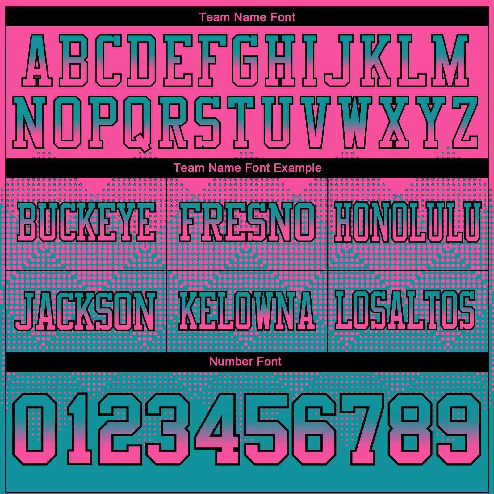 Custom Pink Teal-Black Mesh Authentic Gradient Square Shape Flag Football Jersey