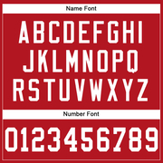 Custom Red White Mesh Authentic Football Jersey