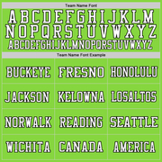 Custom Neon Green Black-White Mesh Authentic Football Jersey