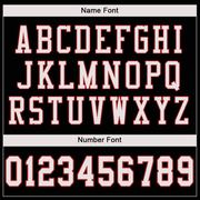 Custom Black White-Scarlet Mesh Authentic Football Jersey