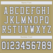 Custom Vegas Gold White-Black Mesh Authentic Football Jersey