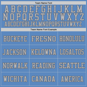 Custom Light Blue Gray-Steel Gray Mesh Authentic Football Jersey