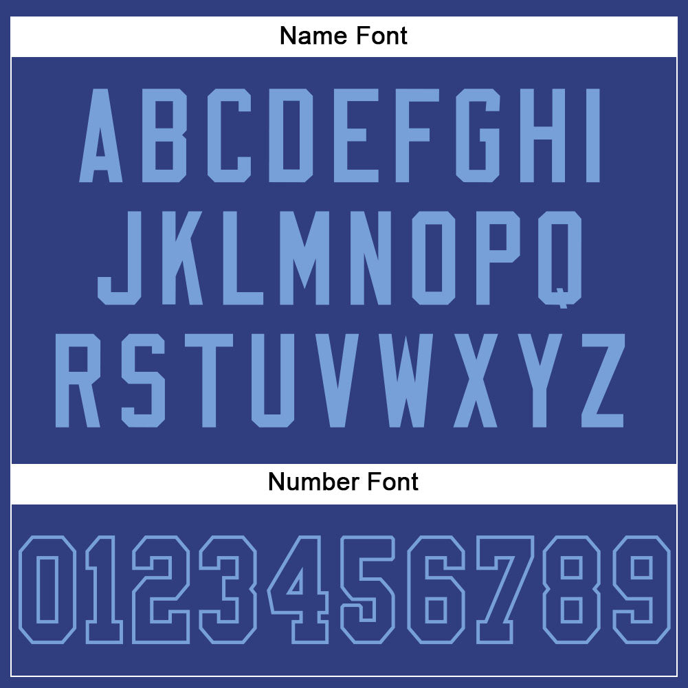 Custom Royal Royal-Light Blue Mesh Authentic Football Jersey