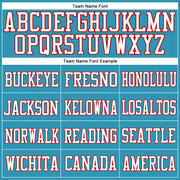 Custom Panther Blue White-Red Mesh Authentic Football Jersey