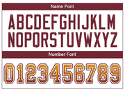 Custom Gold Burgundy-White Mesh Drift Fashion Football Jersey