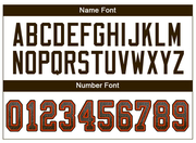 Custom Gray Brown-Orange Mesh Drift Fashion Football Jersey