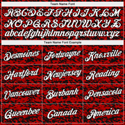 Custom Red White-Black Authentic City Edition Basketball Jersey