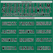 Custom Grass Green Black-White Mesh Authentic Throwback Football Jersey