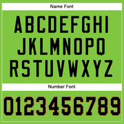 Custom Neon Green Black-Old Gold Mesh Authentic Football Jersey