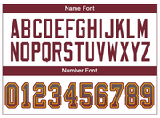 Custom Gray Burgundy-Gold Mesh Drift Fashion Football Jersey