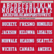 Custom Red White-Light Blue Mesh Authentic Throwback Football Jersey