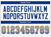 Custom Gold Royal-White Mesh Drift Fashion Football Jersey