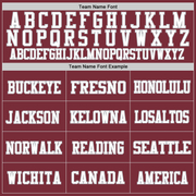 Custom Burgundy White-Gray Mesh Authentic Football Jersey