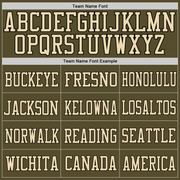 Custom Olive Camo-Black Mesh Authentic Salute To Service Football Jersey