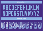 Custom Purple Light Blue-White Mesh Drift Fashion Football Jersey