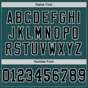 Custom Midnight Green Black-White Mesh Authentic Throwback Football Jersey