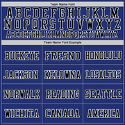 Custom Royal Black-White Mesh Authentic Throwback Football Jersey