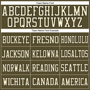 Custom Olive Cream-Black Mesh Authentic Salute To Service Football Jersey