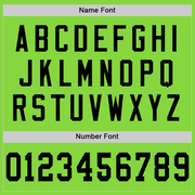 Custom Neon Green Black Mesh Authentic Football Jersey