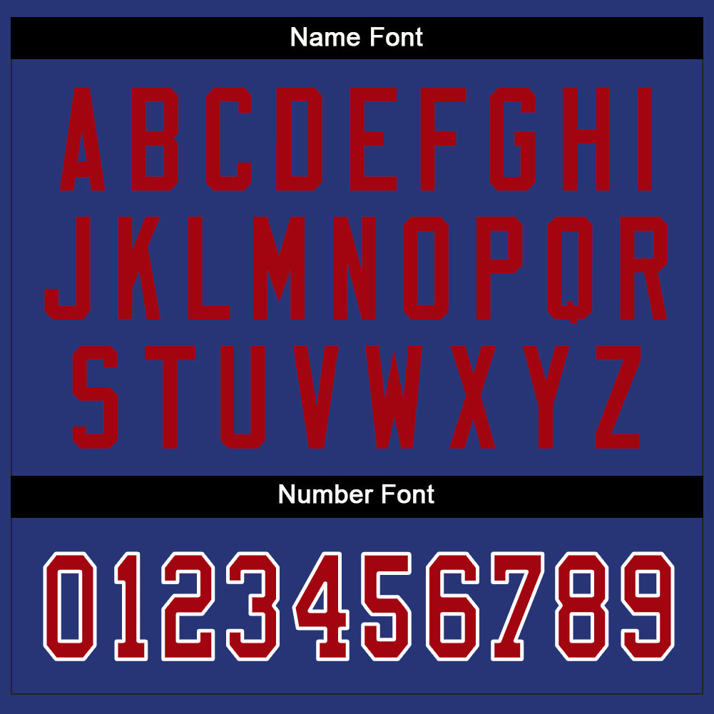 Custom Royal Red-White Mesh Split Fashion Football Jersey