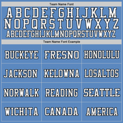 Custom Light Blue White-Black Mesh Authentic Football Jersey