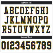 Custom White Black-Old Gold Mesh Authentic Football Jersey