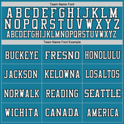 Custom Panther Blue White-Black Mesh Authentic Throwback Football Jersey