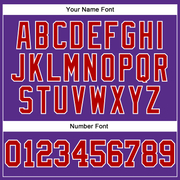 Custom Purple Red-White Mesh Authentic Football Jersey