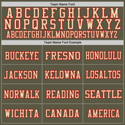 Custom Olive Cream-Red Mesh Authentic Salute To Service Football Jersey