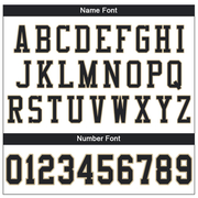 Custom White Black-Vegas Gold Mesh Authentic Football Jersey