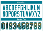 Custom Old Gold Teal-Black Mesh Drift Fashion Football Jersey