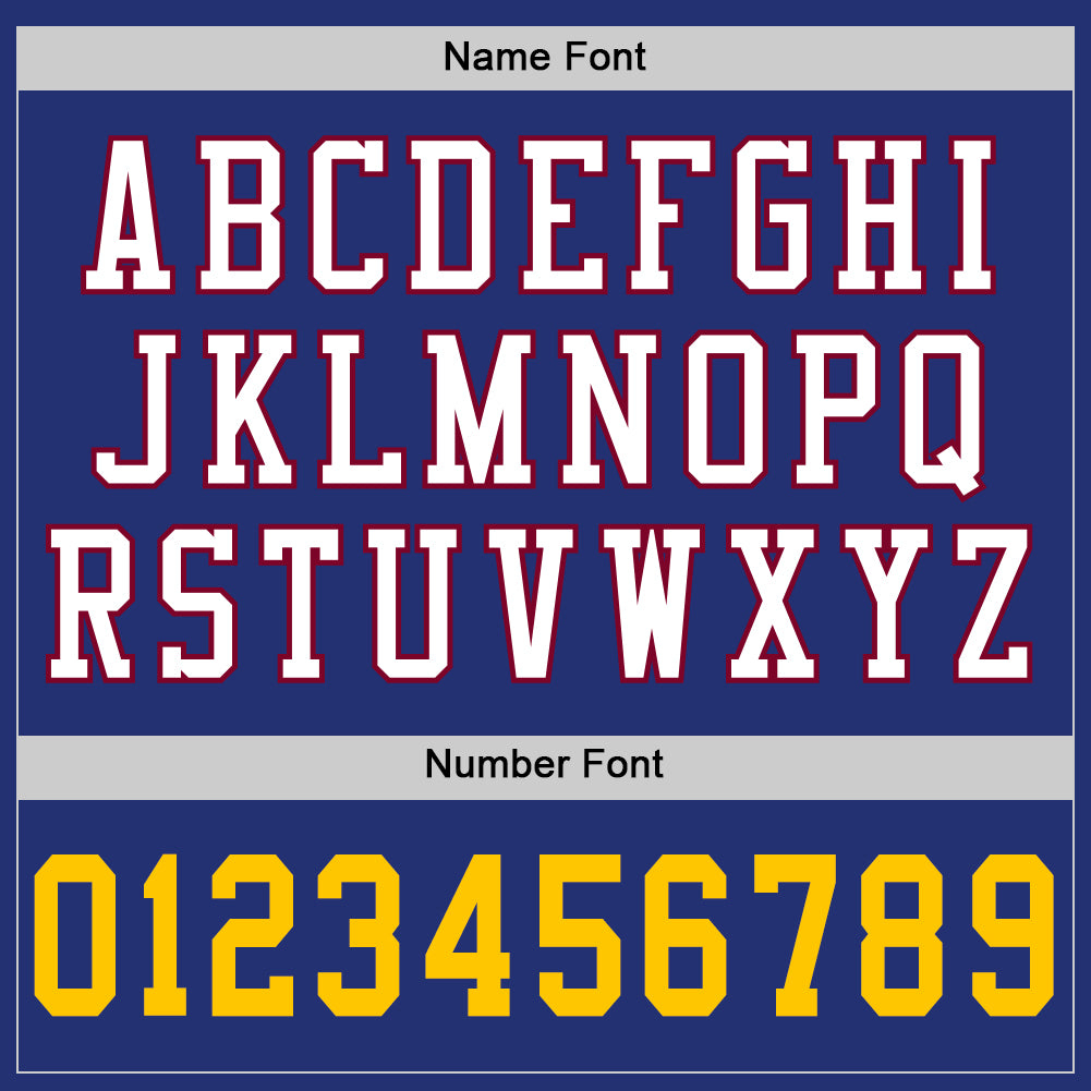 Custom Royal Gold-Maroon Mesh Authentic Throwback Football Jersey