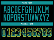 Custom Black Teal-Yellow Mesh Drift Fashion Football Jersey