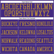 Custom Purple Purple-Old Gold Mesh Authentic Football Jersey