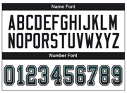 Custom Midnight Green Black-White Mesh Drift Fashion Football Jersey