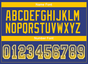 Custom Royal Yellow-White Mesh Drift Fashion Football Jersey