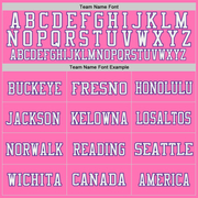 Custom Pink Purple-White Mesh Authentic Throwback Football Jersey